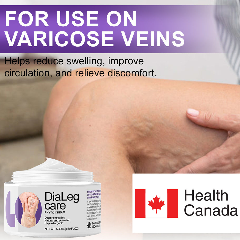 🍁Approved by Health Canada🦵🏼Ourlyard® DiaLeg Care Phyto Cream – helps treat varicose veins, swelling, cramps, and leg pain