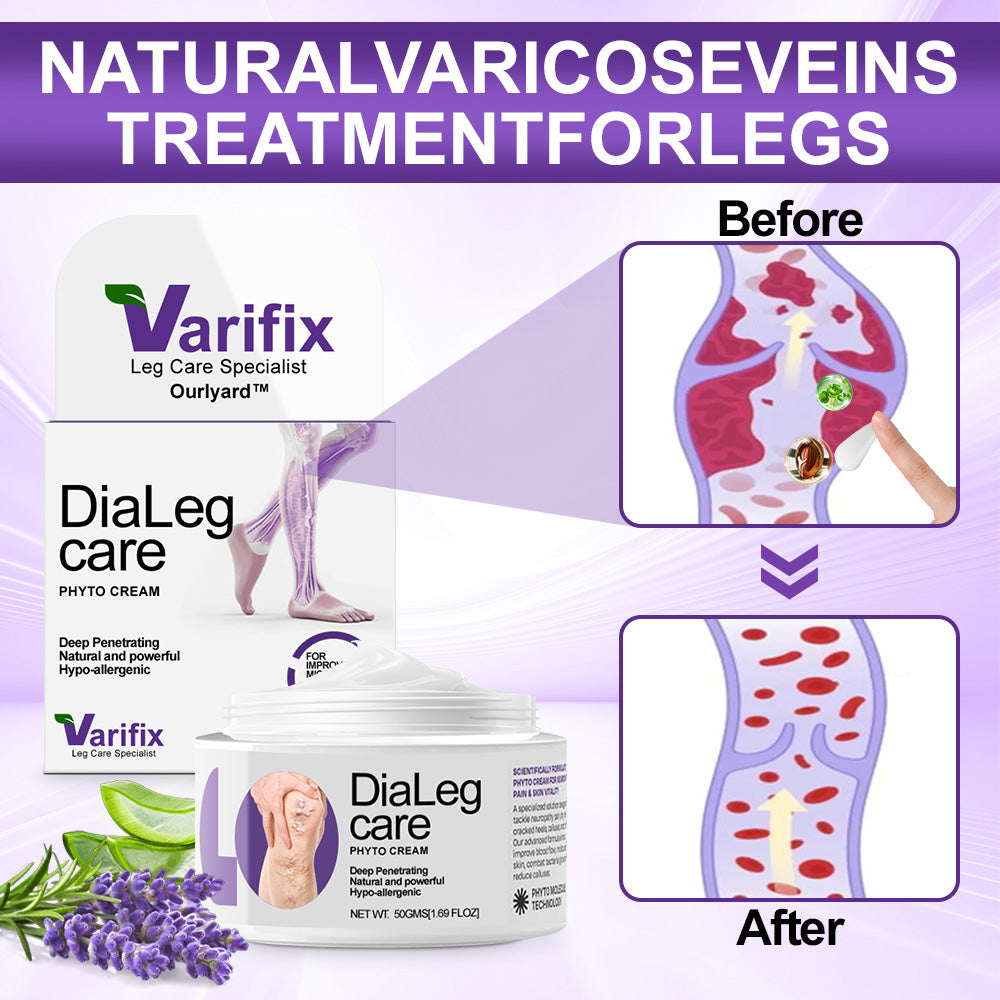 🍁Approved by Health Canada🦵🏼Ourlyard® DiaLeg Care Phyto Cream – helps treat varicose veins, swelling, cramps, and leg pain