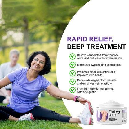 [🦵🏼Visible Results in Just 3 Days] Approved by Health Canada🍁Ourlyard® DiaLeg Care Phyto Cream – helps treat varicose veins, swelling, cramps, and leg pain