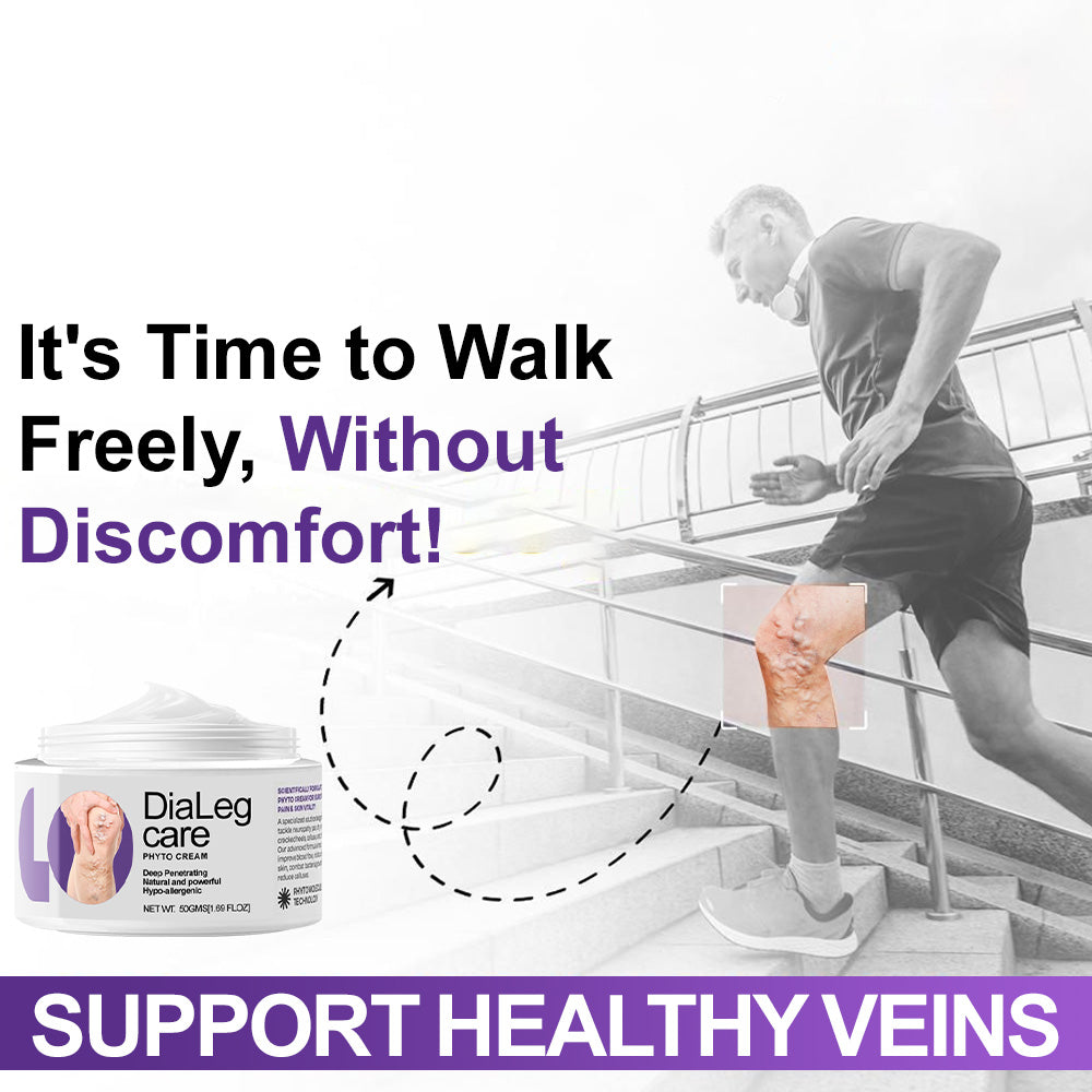 [🦵🏼Visible Results in Just 3 Days] Approved by Health Canada🍁Ourlyard® DiaLeg Care Phyto Cream – helps treat varicose veins, swelling, cramps, and leg pain
