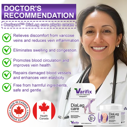 🍁Approved by Health Canada🦵🏼Ourlyard® DiaLeg Care Phyto Cream – helps treat varicose veins, swelling, cramps, and leg pain