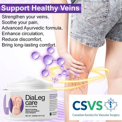 [🦵🏼Visible Results in Just 3 Days] Approved by Health Canada🍁Ourlyard® DiaLeg Care Phyto Cream – helps treat varicose veins, swelling, cramps, and leg pain