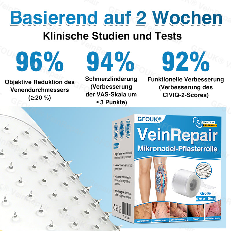 🇩🇪✅️👨‍⚕️✅️GFOUK® VeinRepair Mikronadel-Pflasterrolle⚡Sofortige Linderung, langfristige Ergebnisse
