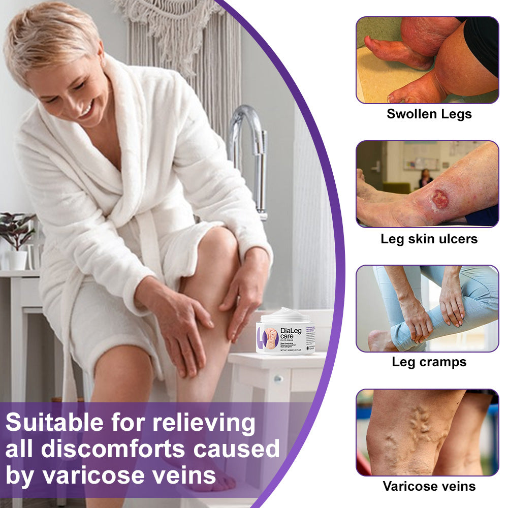 [🦵🏼Visible Results in Just 3 Days] Approved by Health Canada🍁Ourlyard® DiaLeg Care Phyto Cream – helps treat varicose veins, swelling, cramps, and leg pain